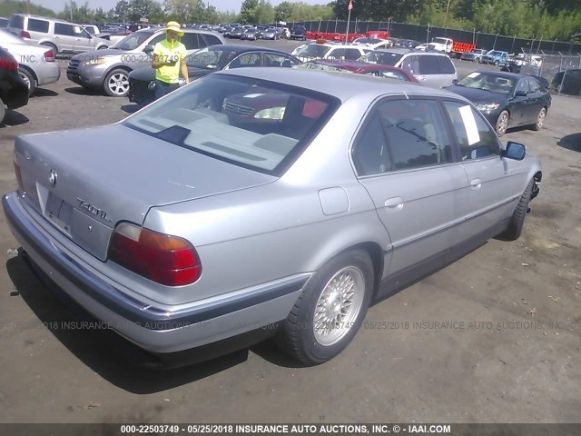 WBAGJ8326WDM10579 - 1998 BMW 740 IL SILVER photo 4