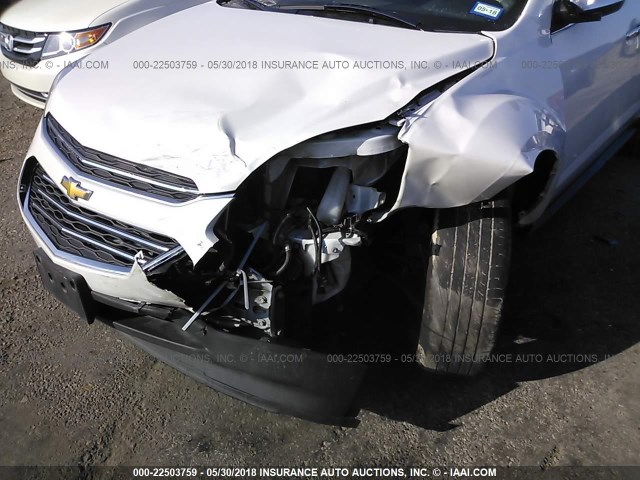 2GNALDEK1G6332597 - 2016 CHEVROLET EQUINOX LTZ WHITE photo 6