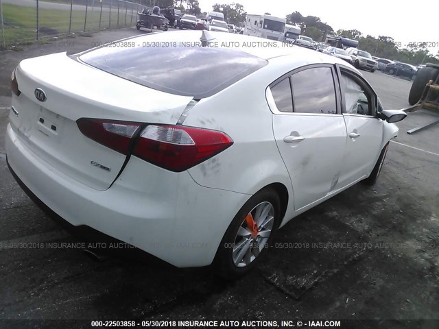 KNAFX4A85E5176793 - 2014 KIA FORTE EX 白色 照片 4