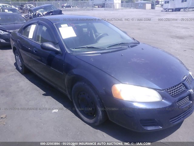 1B3EL46T35N643928 - 2005 DODGE STRATUS SXT BLUE photo 1