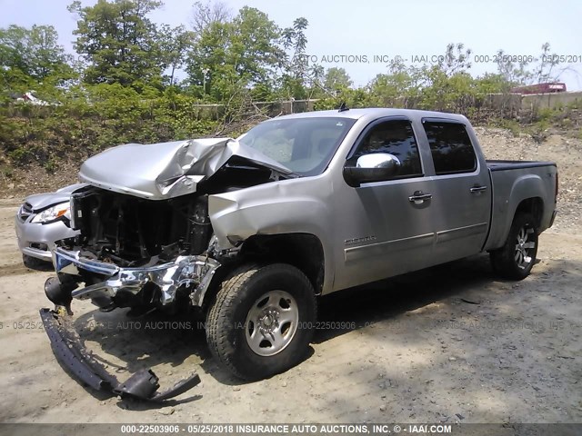 3GTRKVE33AG289261 - 2010 GMC SIERRA K1500 SLE SILVER photo 2