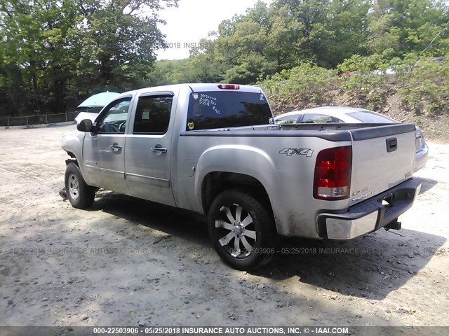 3GTRKVE33AG289261 - 2010 GMC SIERRA K1500 SLE SILVER photo 3