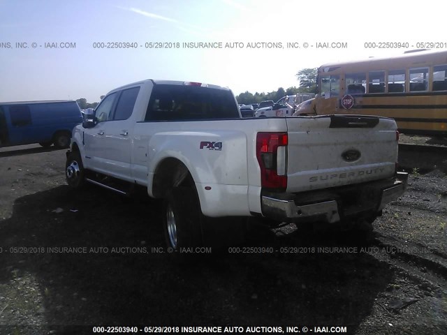 1FT8W3DT9HEC61293 - 2017 FORD F350 SUPER DUTY WHITE photo 3