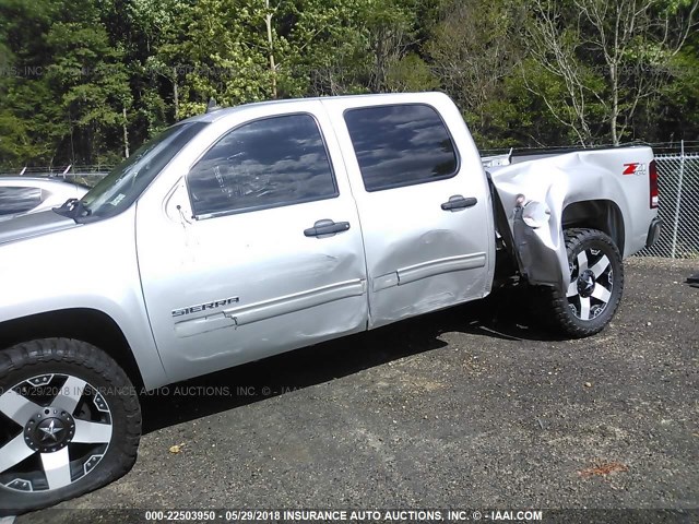 3GTP2VE37BG347784 - 2011 GMC SIERRA K1500 SLE SILVER photo 6