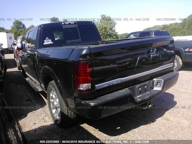 3C6UR5PL5JG124824 - 2018 RAM 2500 LONGHORN BLACK photo 3