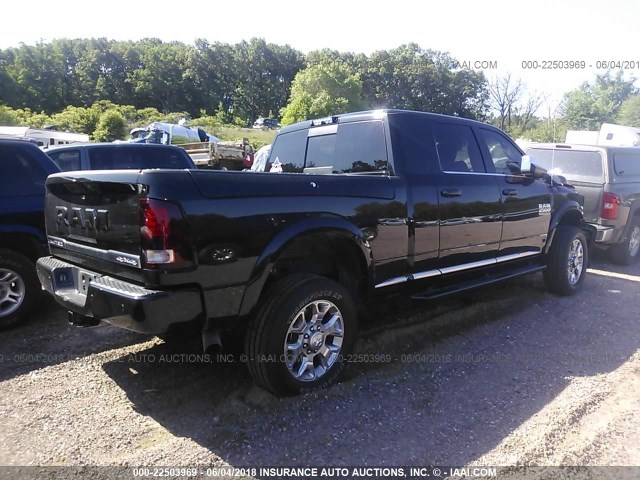 3C6UR5PL5JG124824 - 2018 RAM 2500 LONGHORN BLACK photo 4