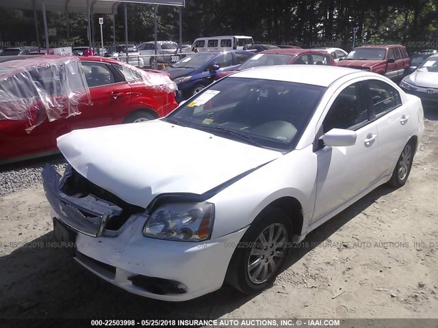 4A32B2FFXCE022330 - 2012 MITSUBISHI GALANT FE WHITE photo 2