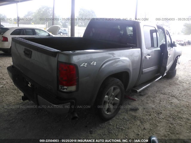 3GTP2VE7XDG110700 - 2013 GMC SIERRA K1500 SLE GRAY photo 4