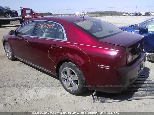 1G1ZD5E14BF173572 - 2011 CHEVROLET MALIBU 2LT MAROON photo 3