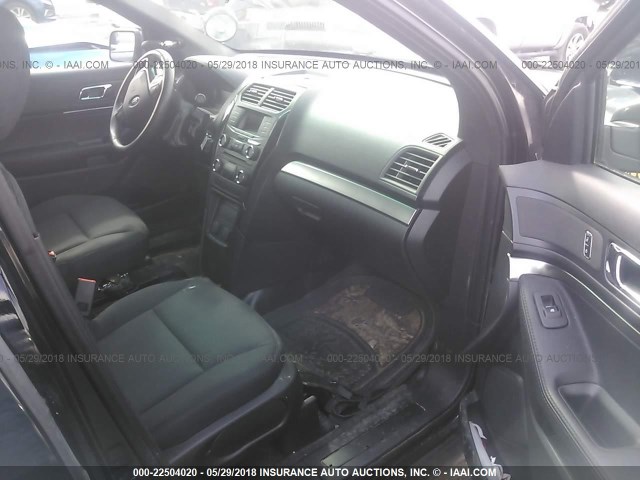 1FM5K8AR9GGD32172 - 2016 FORD EXPLORER POLICE INTERCEPTOR BLACK photo 5