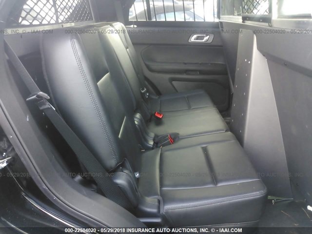 1FM5K8AR9GGD32172 - 2016 FORD EXPLORER POLICE INTERCEPTOR BLACK photo 8