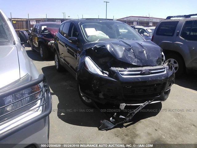 1FMCU9H98DUC36849 - 2013 FORD ESCAPE SEL BLACK photo 1