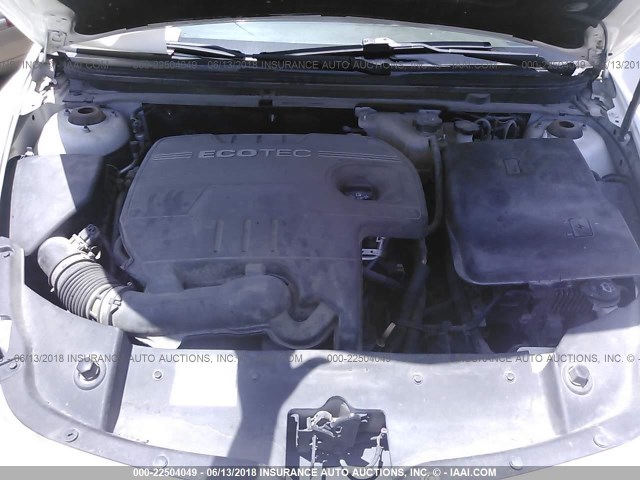 1G1ZH57B89F155192 - 2009 CHEVROLET MALIBU 1LT WHITE photo 10