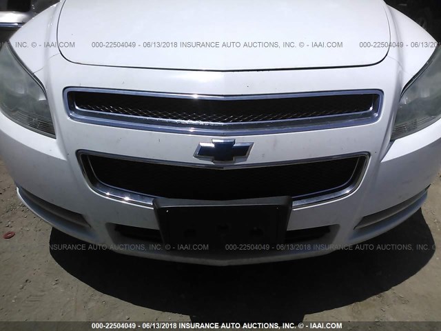 1G1ZH57B89F155192 - 2009 CHEVROLET MALIBU 1LT WHITE photo 6