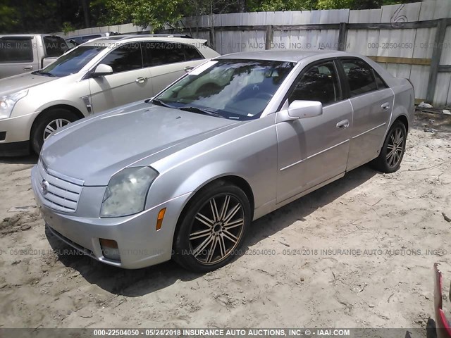 1G6DM57T570154445 - 2007 CADILLAC CTS SILVER photo 2