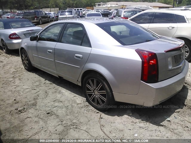 1G6DM57T570154445 - 2007 CADILLAC CTS SILVER photo 3