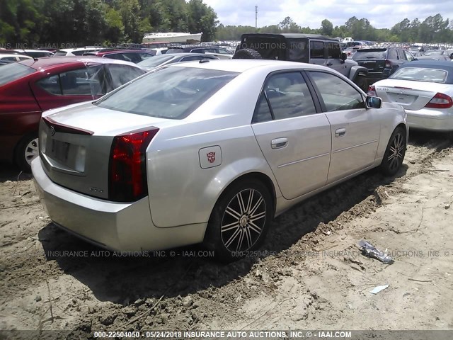 1G6DM57T570154445 - 2007 CADILLAC CTS SILVER photo 4