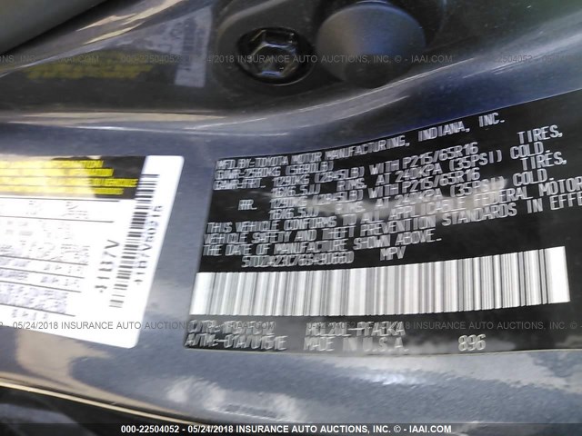 5TDZA23C76S490660 - 2006 TOYOTA SIENNA CE/LE GRAY photo 9