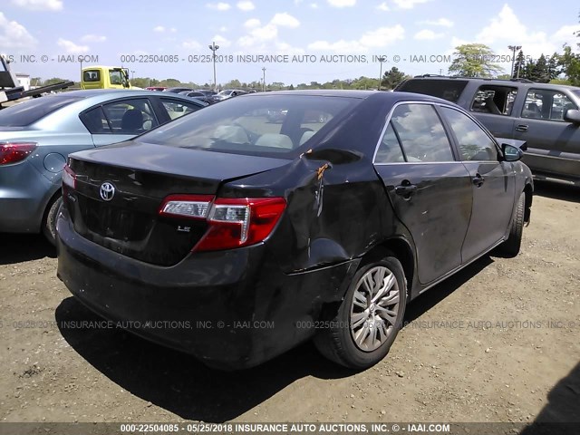 4T4BF1FK9DR323548 - 2013 TOYOTA CAMRY L/SE/LE/XLE შავი ფოტო 4