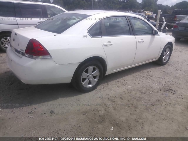 2G1WS553389269799 - 2008 CHEVROLET IMPALA POLICE WHITE photo 4