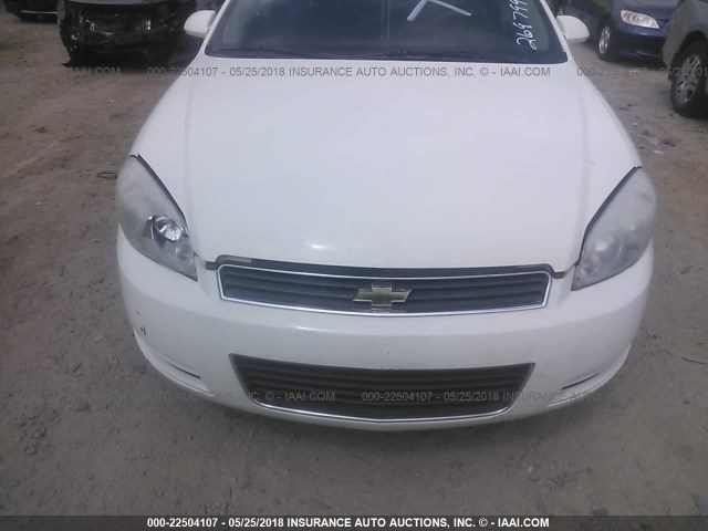 2G1WS553389269799 - 2008 CHEVROLET IMPALA POLICE WHITE photo 6