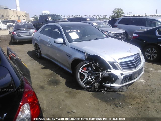 WDDHF7EB2CA640297 - 2012 MERCEDES-BENZ E 63 AMG SILVER photo 1