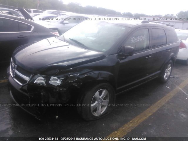 3D4PG5FV6AT105854 - 2010 DODGE JOURNEY SXT BLACK photo 2