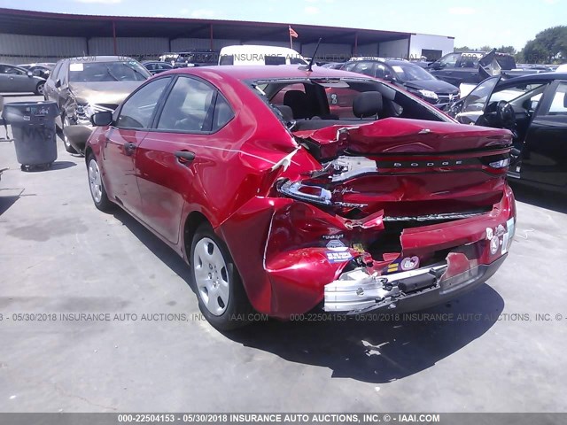 1C3CDFAA2DD200909 - 2013 DODGE DART SE/AERO RED photo 3