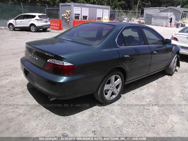 19UUA56883A039069 - 2003 ACURA 3.2TL TYPE-S GREEN photo 4