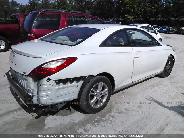 4T1CE30PX7U760481 - 2007 TOYOTA CAMRY SOLARA SE/SLE თეთრი ფოტო 4