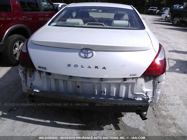 4T1CE30PX7U760481 - 2007 TOYOTA CAMRY SOLARA SE/SLE თეთრი ფოტო 6