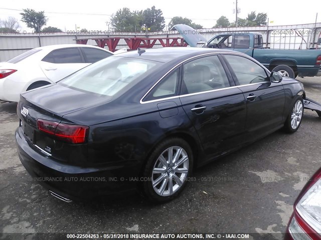 WAUHMAFC9GN009403 - 2016 AUDI A6 PRESTIGE შავი ფოტო 4
