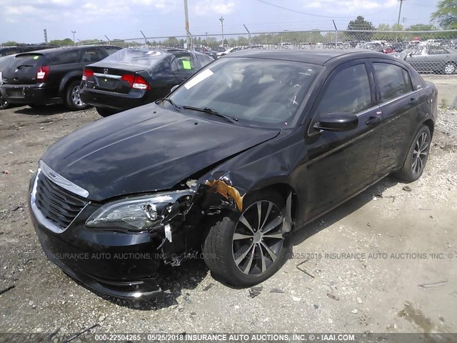 1C3BC8FG4BN567907 - 2011 CHRYSLER 200 S BLACK photo 2