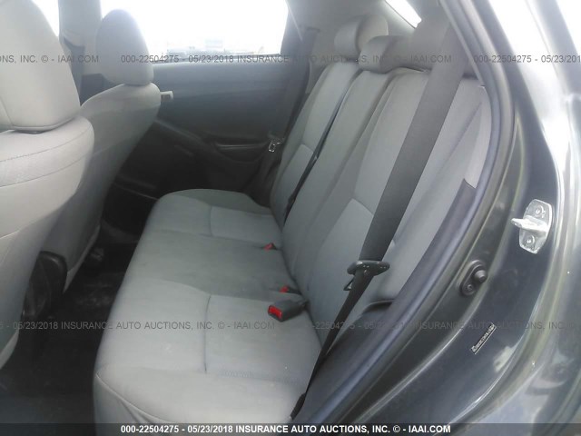 2T1KU4EE5BC680799 - 2011 TOYOTA COROLLA MATRIX  GRAY photo 8