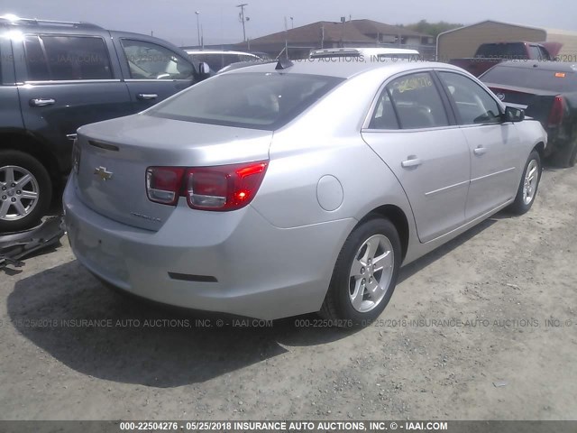 1G11B5SL9EF204411 - 2014 CHEVROLET MALIBU LS 银色 照片 4