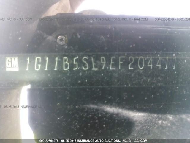 1G11B5SL9EF204411 - 2014 CHEVROLET MALIBU LS 银色 照片 9