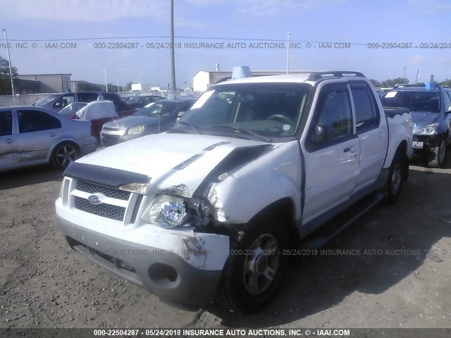 1FMZU67E53UC71306 - 2003 FORD EXPLORER SPORT TR  WHITE photo 2