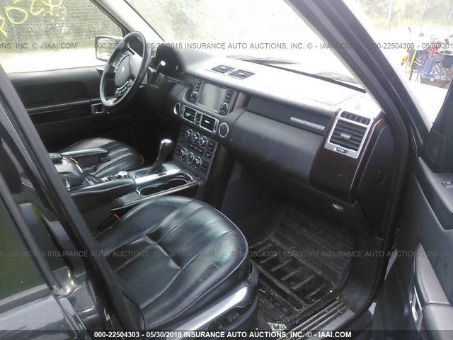 SALMF15487A246762 - 2007 LAND ROVER RANGE ROVER HSE BLACK photo 5