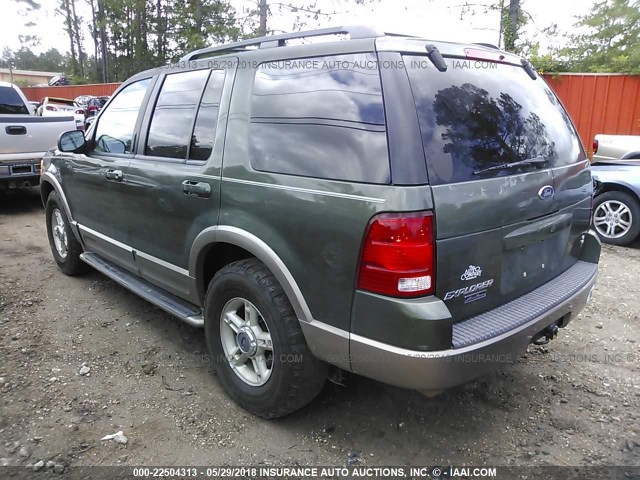 1FMDU64W12UC90747 - 2002 FORD EXPLORER EDDIE BAUER GREEN photo 3