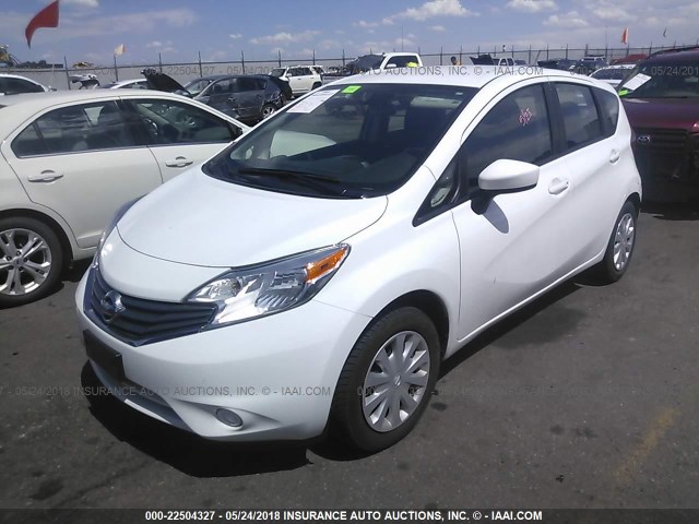 3N1CE2CP0GL354569 - 2016 NISSAN VERSA NOTE S/S PLUS/SV/SL/SR WHITE photo 2