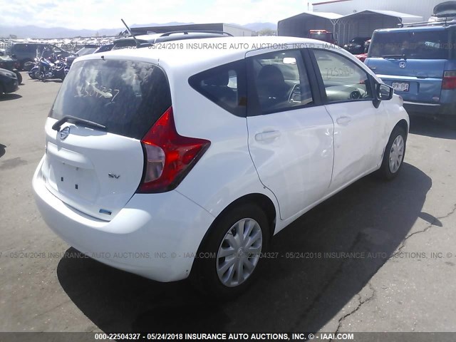 3N1CE2CP0GL354569 - 2016 NISSAN VERSA NOTE S/S PLUS/SV/SL/SR WHITE photo 4