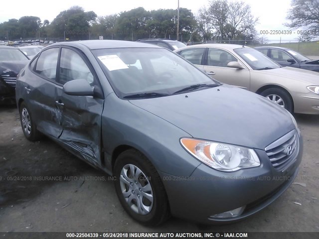 KMHDU4AD1AU003882 - 2010 HYUNDAI ELANTRA BLUE/GLS/SE GRAY photo 6