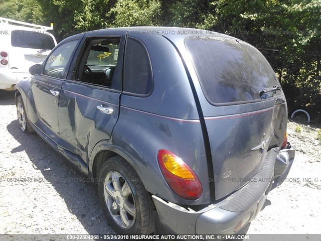 3C4FY58B73T505854 - 2003 CHRYSLER PT CRUISER TOURING BLUE photo 3