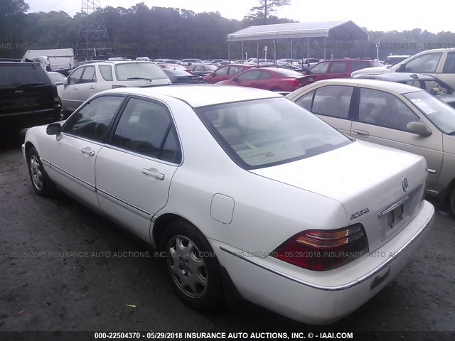 JH4KA9652YC000992 - 2000 ACURA 3.5RL WHITE photo 3