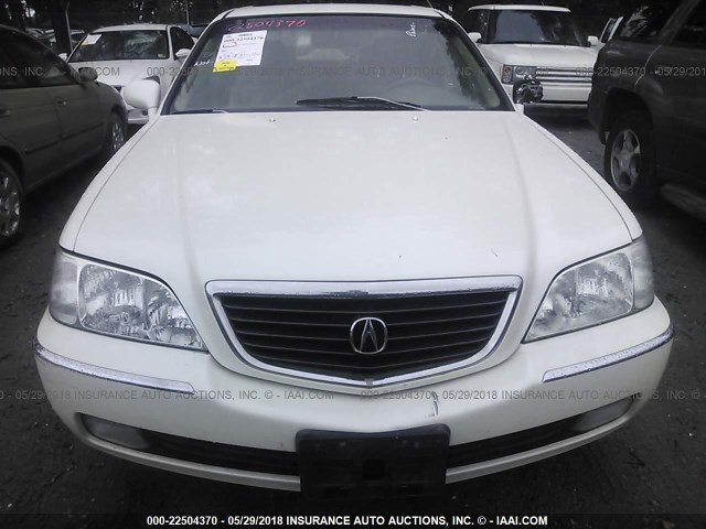 JH4KA9652YC000992 - 2000 ACURA 3.5RL WHITE photo 6