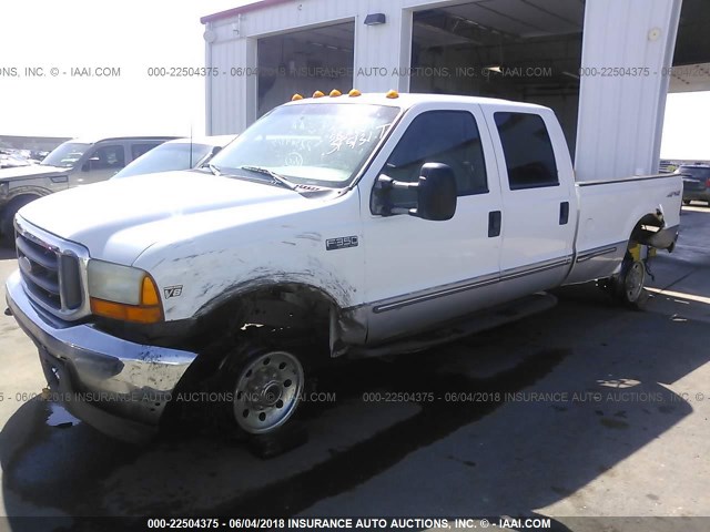 1FTSW31F3XEB55750 - 1999 FORD F350 SRW SUPER DUTY WHITE photo 2