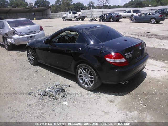 WDBWK56FX7F166318 - 2007 MERCEDES-BENZ SLK 350 BLACK photo 3