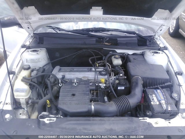 1G2NE52F64M649620 - 2004 PONTIAC GRAND AM SE WHITE photo 10