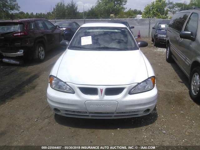 1G2NE52F64M649620 - 2004 PONTIAC GRAND AM SE WHITE photo 6