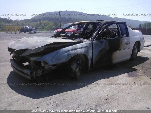 2G1WX15K029105189 - 2002 CHEVROLET MONTE CARLO SS თეთრი ფოტო 2